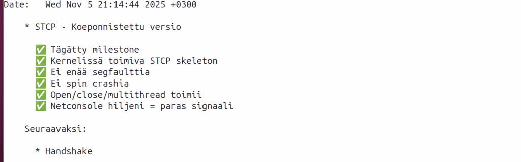 STCP Uutisia, osa X: Skeleton toteutus rokkaa.